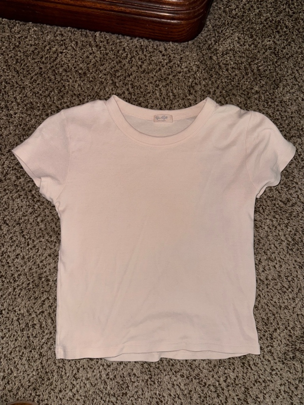 Brandy Melville Short Sleeve Tee - Light Pink
